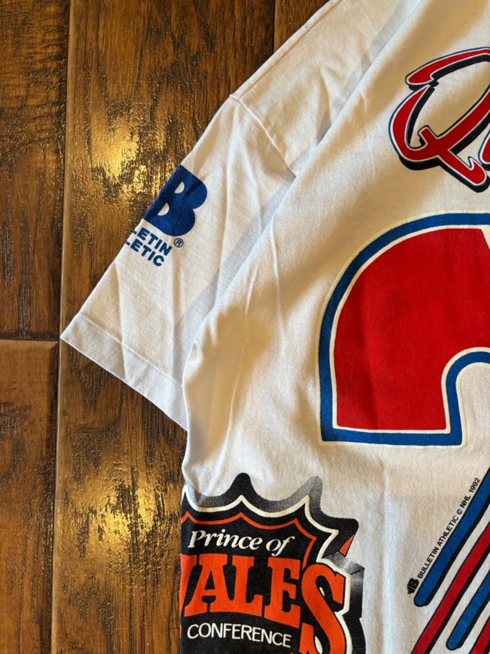 Vintage 1992 Quebec Nordiques Bulletin AOP Shirt - Picture 14 of 14